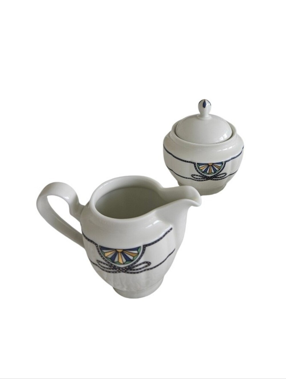 Rosenthal Grece Pearl China Society  Dinnerware Set Of 6 Saucers Creamer Sugar - Picture 2 of 11